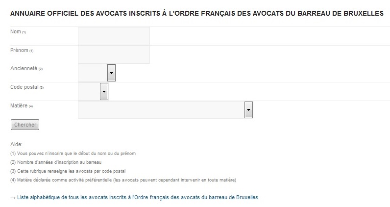 Recherche avocat
